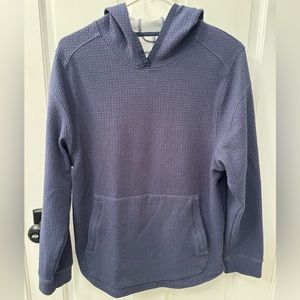 Two All in Motion Men’s Textured Knit Hoodie Navy & Black Size Small